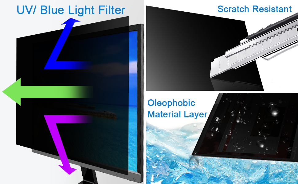 Computer Monitor Privacy Screen 24 In for 169 Aspect Widescreen