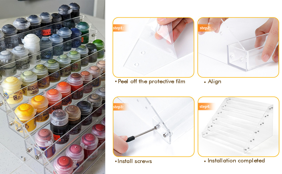 hold bottles of acrylic paint also hold mini paints