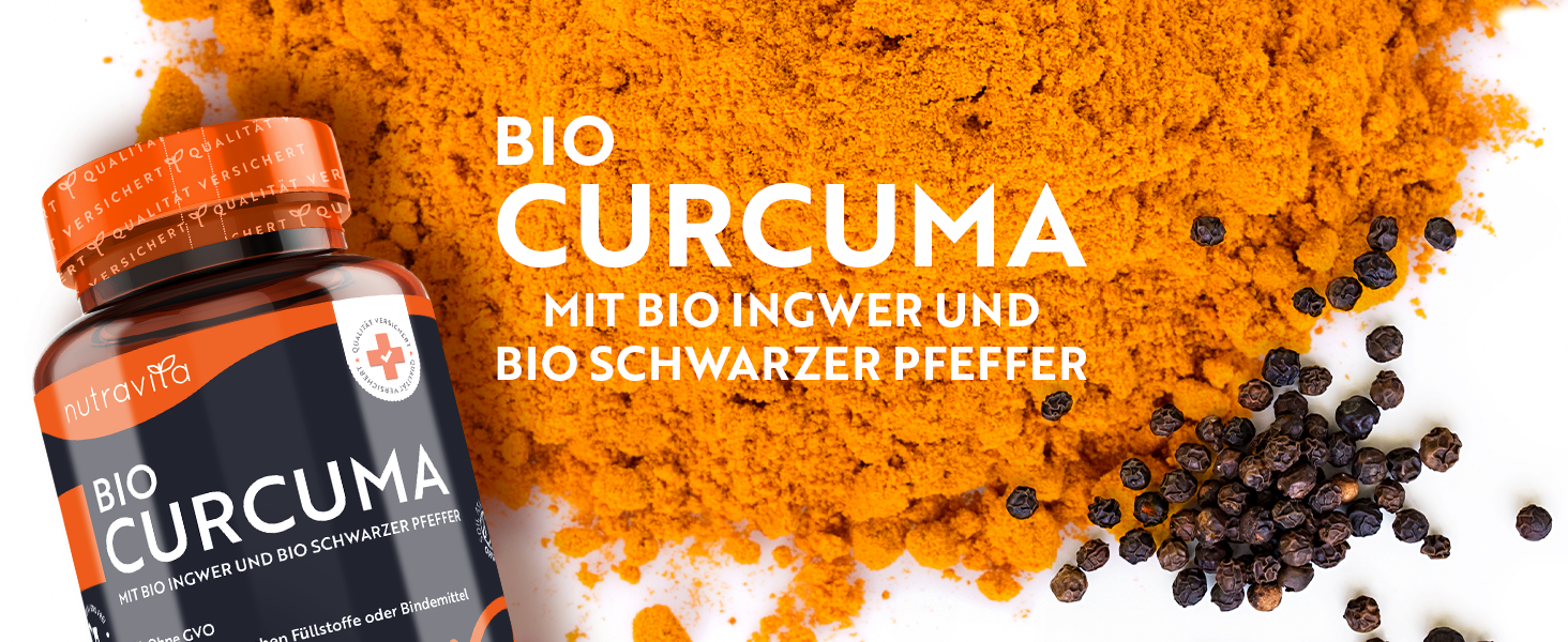 4542 mg Bio Curcuma mit Ingwer 270 hochdosierte Kurkuma Kapseln Mit Bio Pfeffer (0,8 mg 4542 mg Bio Curcuma mit Ingwer 270 hochdosierte Kurkuma Kapseln Mit Bio Pfeffer (0,8 mg