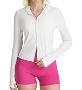 AVGO Women's UPF 50+ Sun Protection Athletic Jacket Zip Up Hoodie Lightweight Long Sleeve Sun Shi...