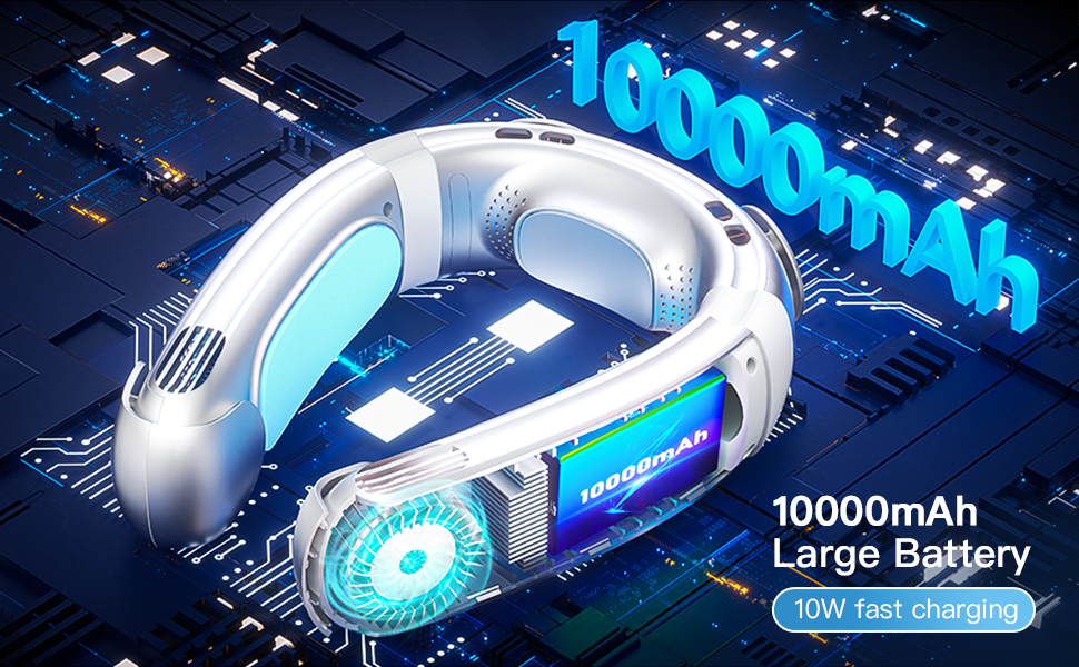 Neck Air Conditioner Portable Neck Fan Cooling Neck Fan Wearable Air Condirioner