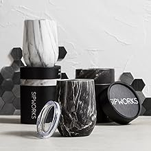 Upgrade your wine game with our stylish stainless steel wine glass with lid
