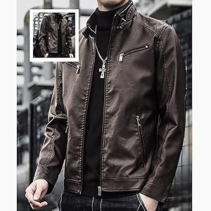 Amazon | （BaLuoTe）レザージャケット メンズ ライダース