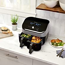 Instant Pot Vortex 8QT Dual Basket Digital Air Fryer