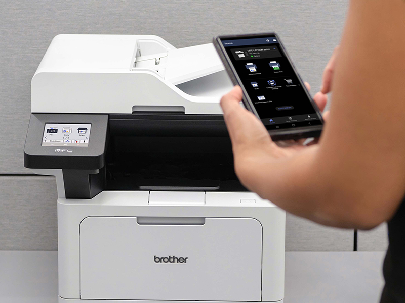 Brother Mobile Connect app and Brother MFC-L5710DW monochrome laser all-in-one printer