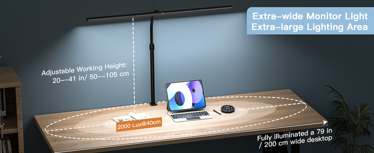 over computer light