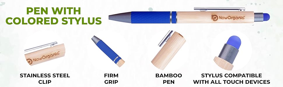 Bamboo grip pen