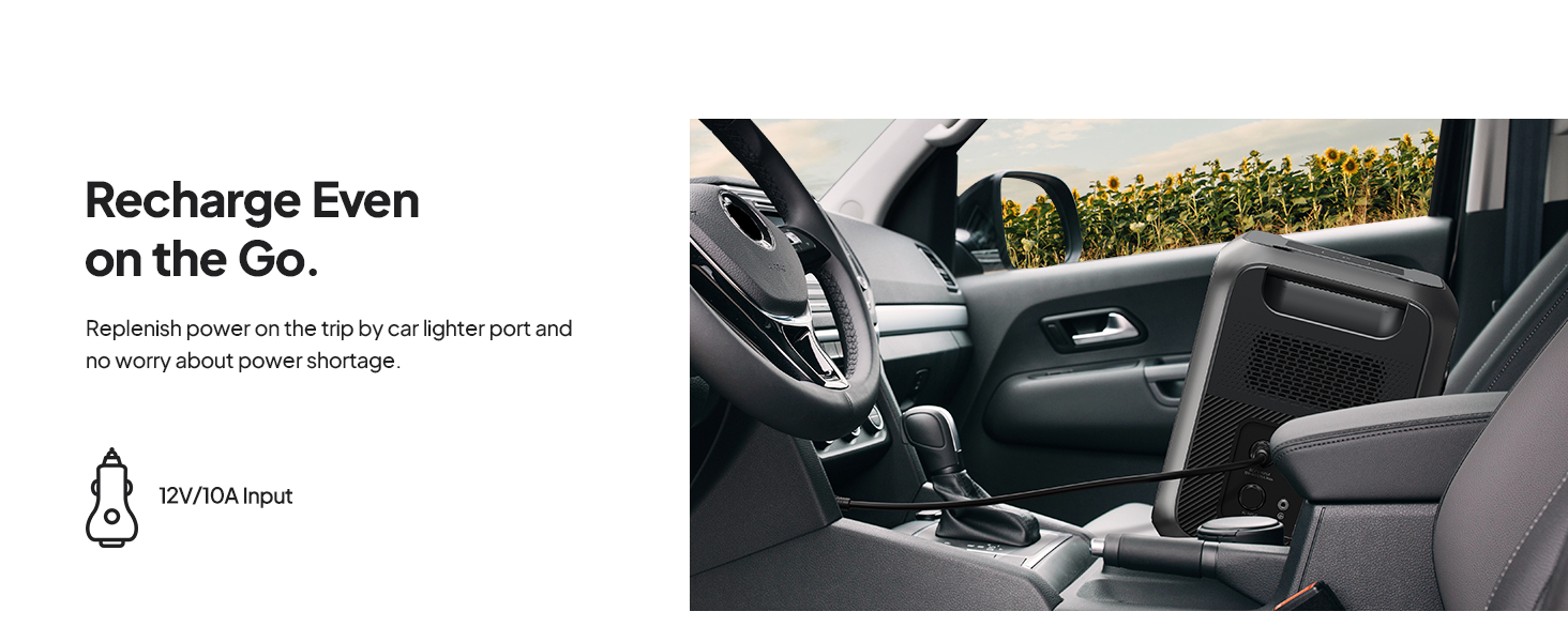 Recharge Even on the Go.