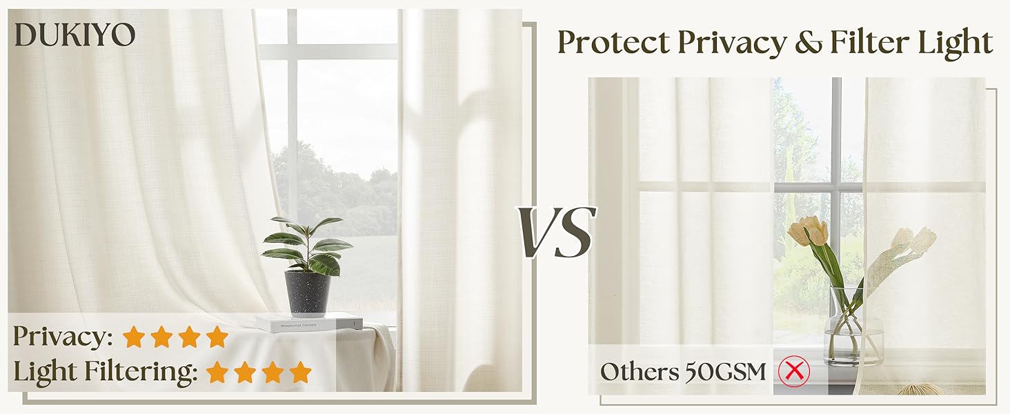 natural linen curtain