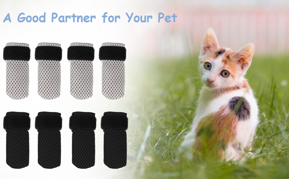 Dexspoeny 4Pcs Anti Scratch Cat Mittens,Cat Mittens to