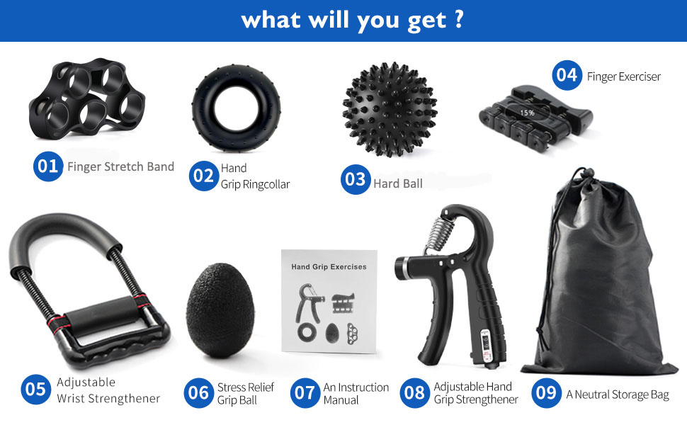 Hand Grip Strengthener, Wrist Strengthener