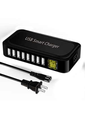 スマホアクセサリー Smart USB Charger 40W 8A 8 Multi-Port Amazon.com: Multiple USB Charger, 40W 8-Port Desktop