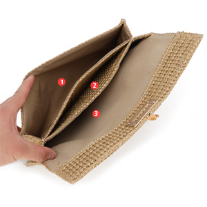 محافظ كلاتش من الرافيا للنساء