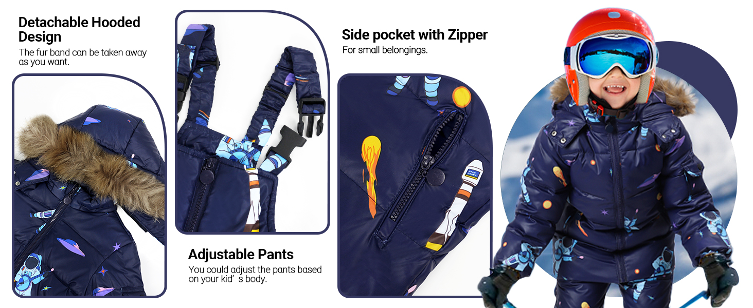Kids Snowsuit Set 2Piece Winter Puffer Jacket and Snow Pants Ultralight Skisuit Set Amazon.ca