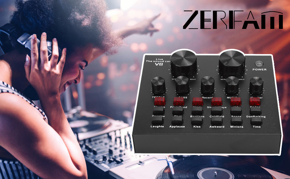 ZERIFAM V8 External Wireless Bluetooth Sound Card, Universal Portable