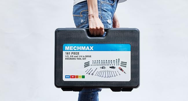 161 pc socket set portable