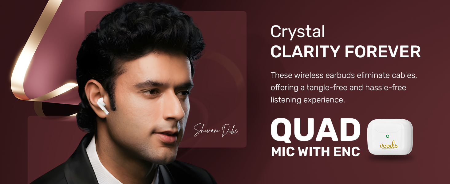 quad mic enc earbuds