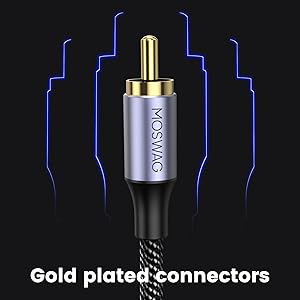MOSWAG RCA to RCA coaxial cable