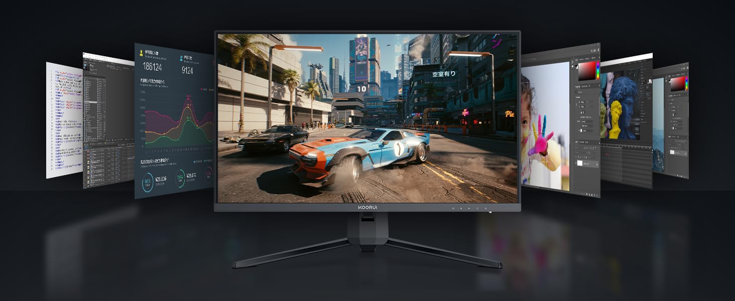 KOORUI 27 Inch QHD Gaming Monitor 144 Hz