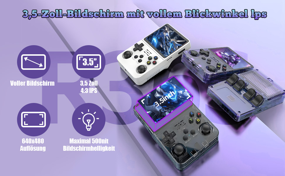 KINMRIS R36S Retro-Handheld-Spielekonsole
