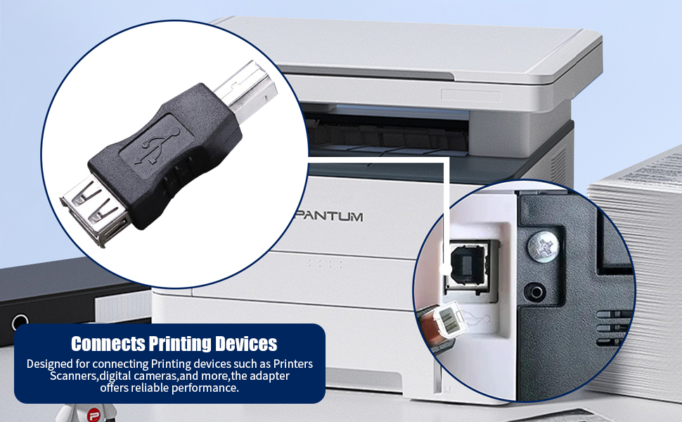USB to B Printer Adapter