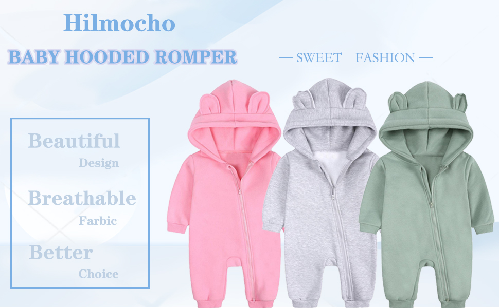 baby hooded romper