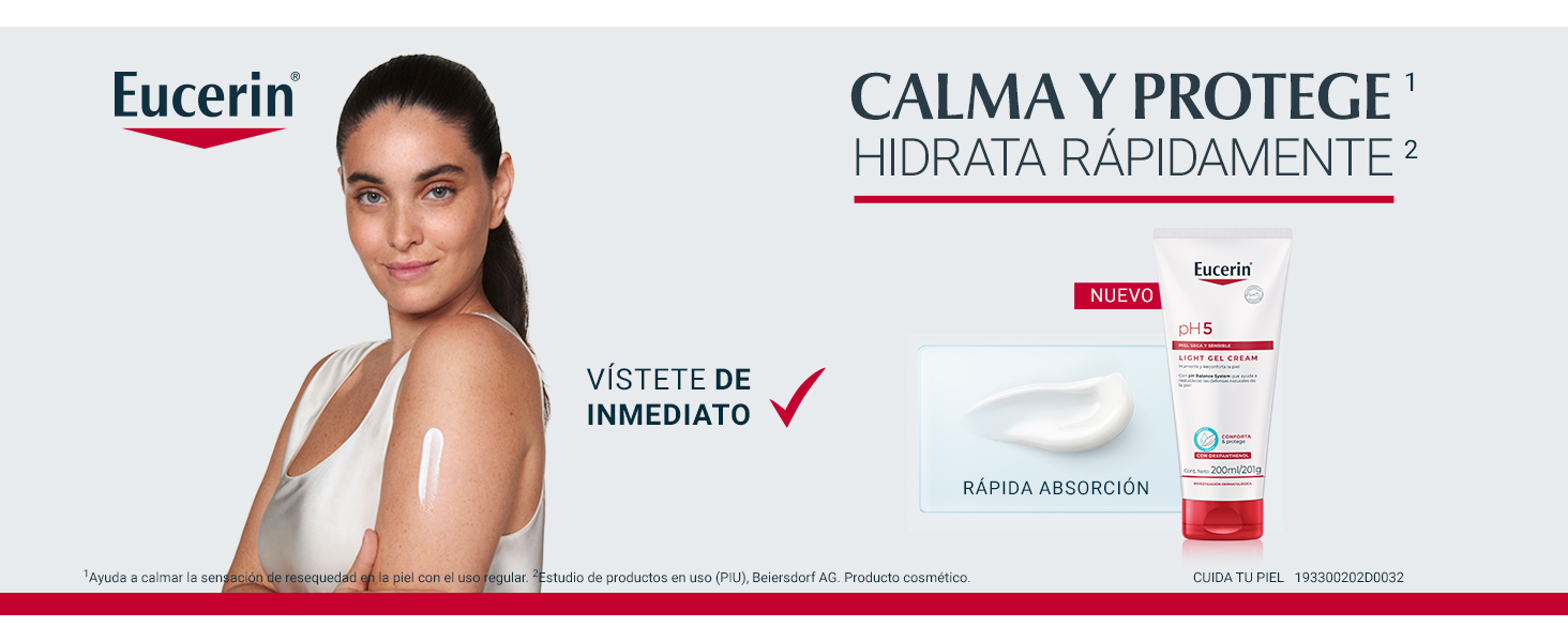 Calma y protege. Hidrata Rápidamente