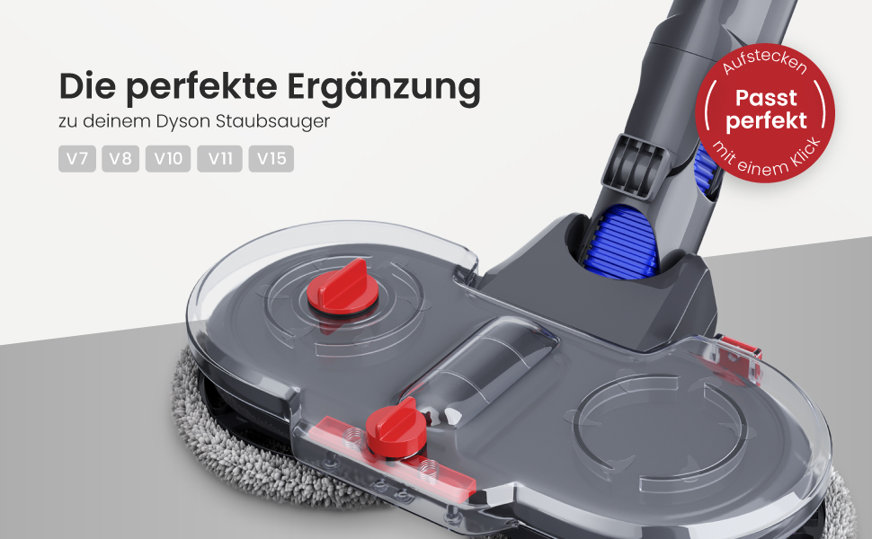 Equl Mop Attachment for Dyson V7/V8/V10/V11/V15 Vacuum Cleaner