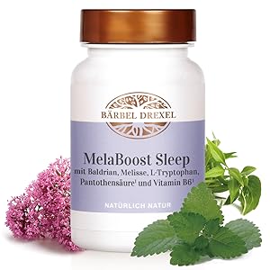 melaboost sleep baldrian melisse l-tryptophan pantothensäure vitamin b 6 vitamin c