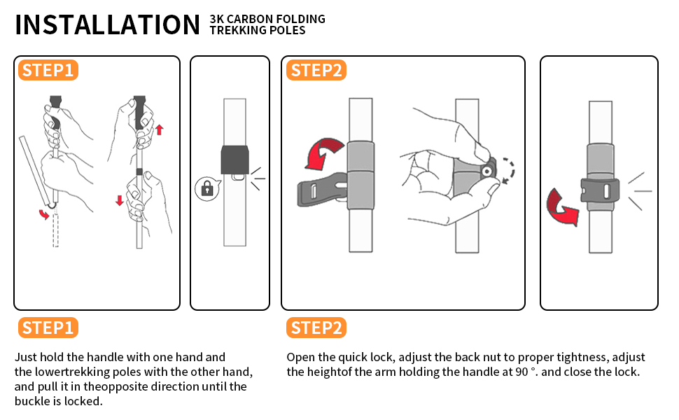 Lightweight Trekking Sticks