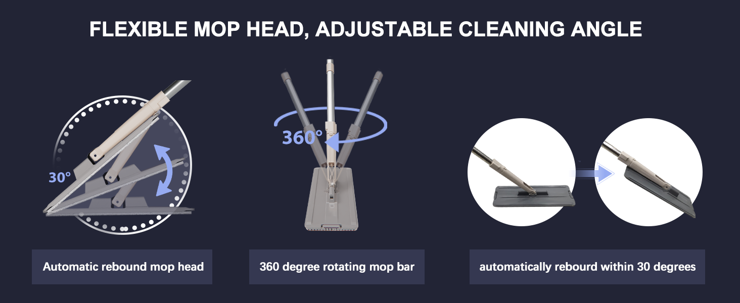 flexible mop head