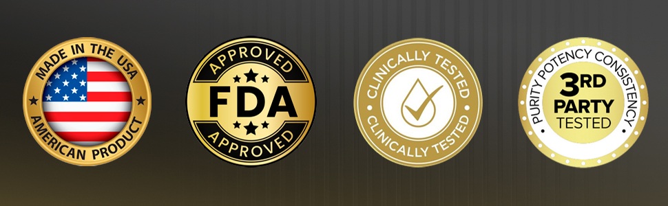 Made in the USA FDA approved authentic verified 3rd party clinically tested