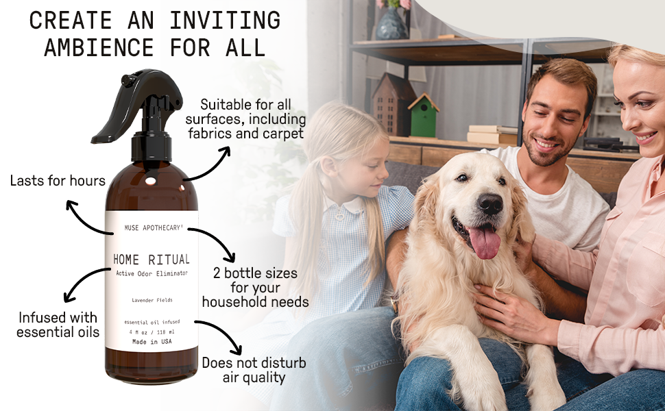 Muse Apothecary Home Ritual Active Odor Eliminator Spray