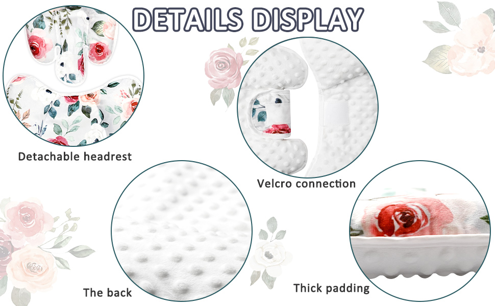 CARUILI 2in1 Infant Car Seat Insert for Newborn, Car Seat