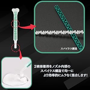 Amazon | sakurawing 互換 ミックスノズル ミキシングノズル