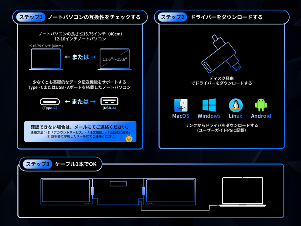 Amazon.co.jp: 【2025新登場】ROADOM モバイルモニター 14インチ