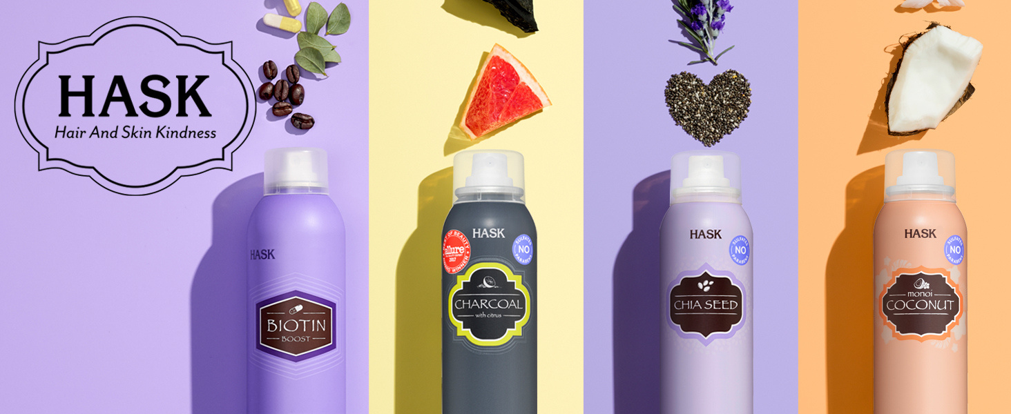 HASK Charcoal Clarifying Dry Shampoo Kits for all hair