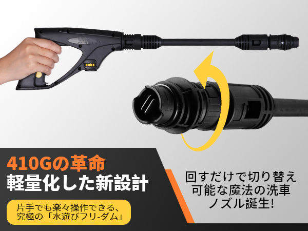 Amazon | 高圧洗浄機超軽量2.8kg、高圧洗浄、新型12MPaミニ高圧