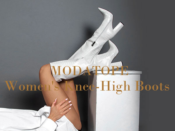 Modatope Knee High Women's Riding Boots - Tall, Long Calf