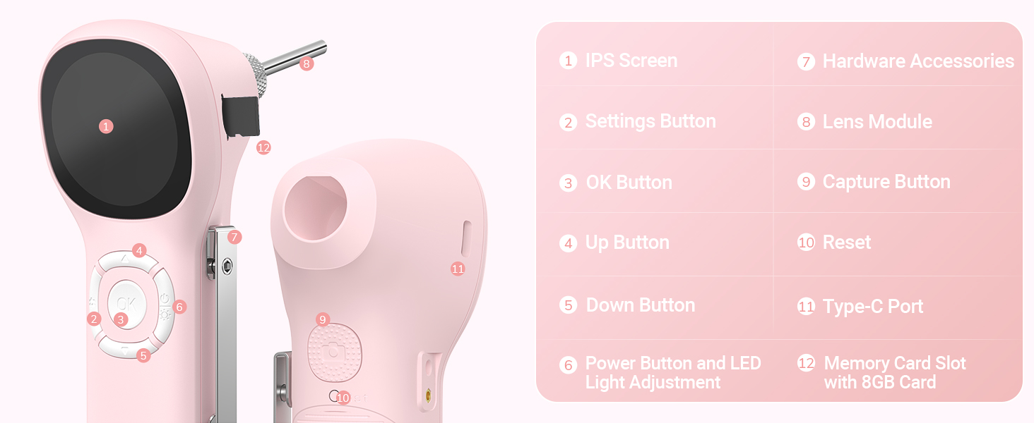 otoscope with light ear scope digital otoscope for kids smart otoscope for iphone