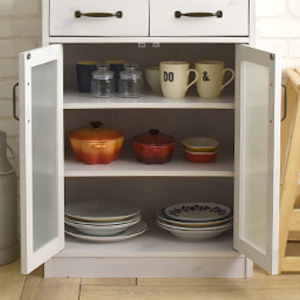 Amazon｜食器棚 完成品 キャビネット 幅60 キッチンカウンター