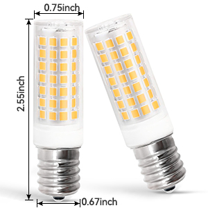 E17 Led Bulb Microwave Oven Light Bulbs Under Hood, Dimmable 7.5W 700LM Stove Oven Light Bulb, 3000K