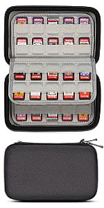 nintendo switch game cards organizer carts cartridge holder sd storage case