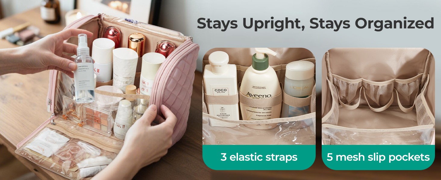 BAGSMART Travel Toiletry Bag