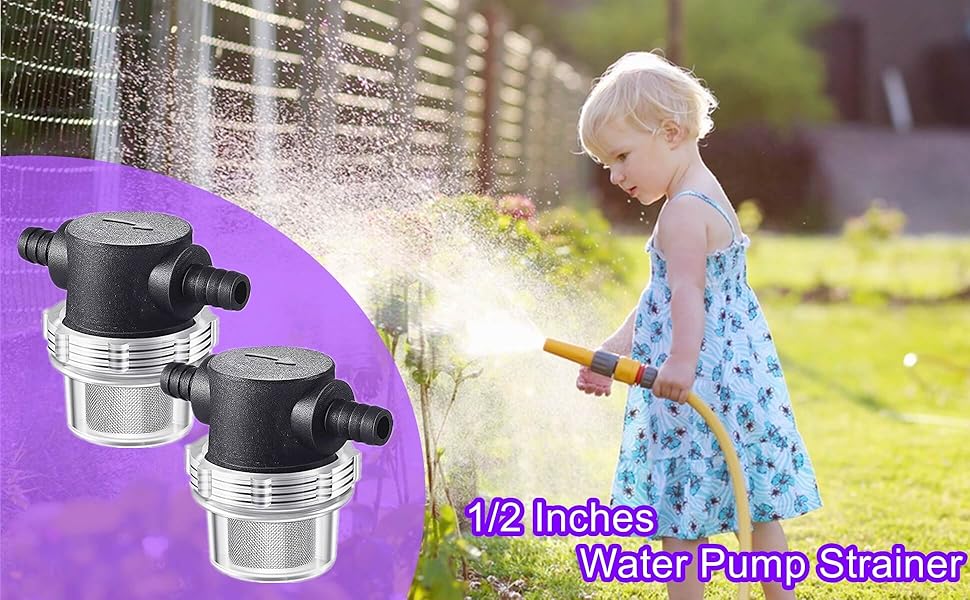 1/2 Inches Water Pump Strainer, RV Water Pump Filter