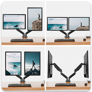 dual monitor arm