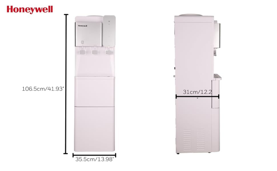 Honeywell Floor Standing Water Dispenser with Ice Maker Hot, Cold