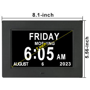dementia clock digital clock with date and day of week clock with date and time for elderly