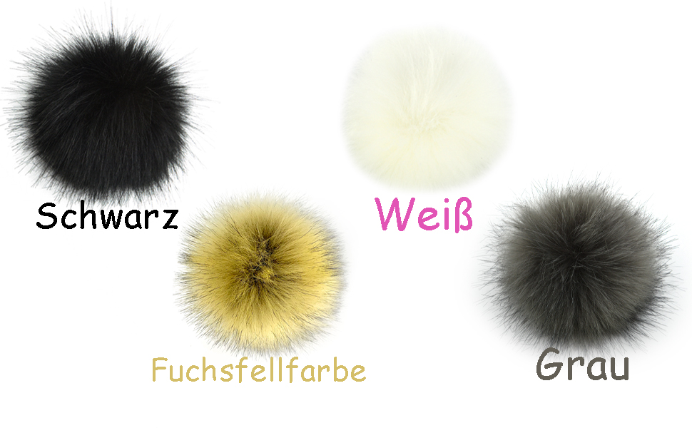 Kunstfell Flaumige Pompom