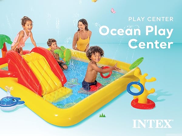 INTEX(インテックス) オーシャンプレーセンター 57454 Amazon.com: Intex 57454EP-DD Ocean Island Play Center